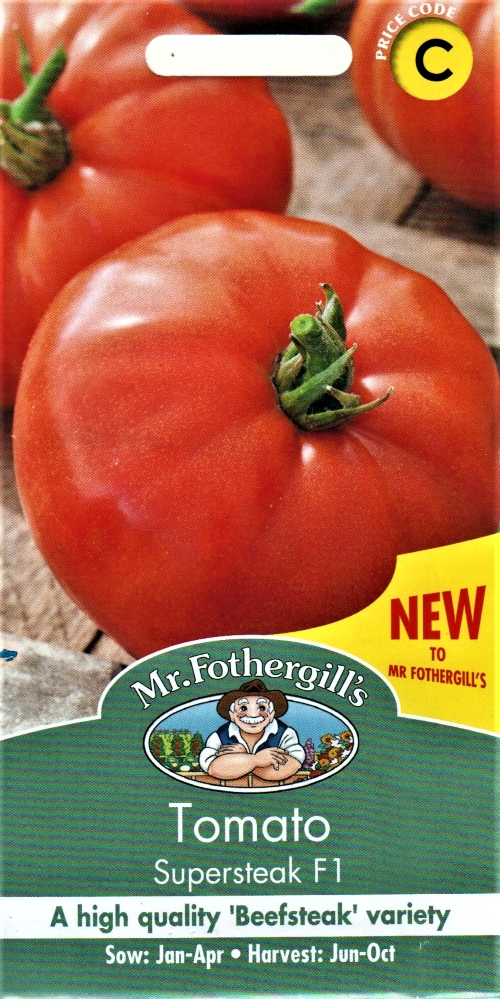 Valgomieji pomidorai Supersteak F1 (lot. Lycopersicon esculentum) 10 sėklų