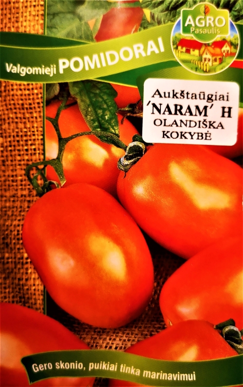 Valgomieji pomidorai Naram H (lot. Lycopersicon esculentum) 10 sėklų