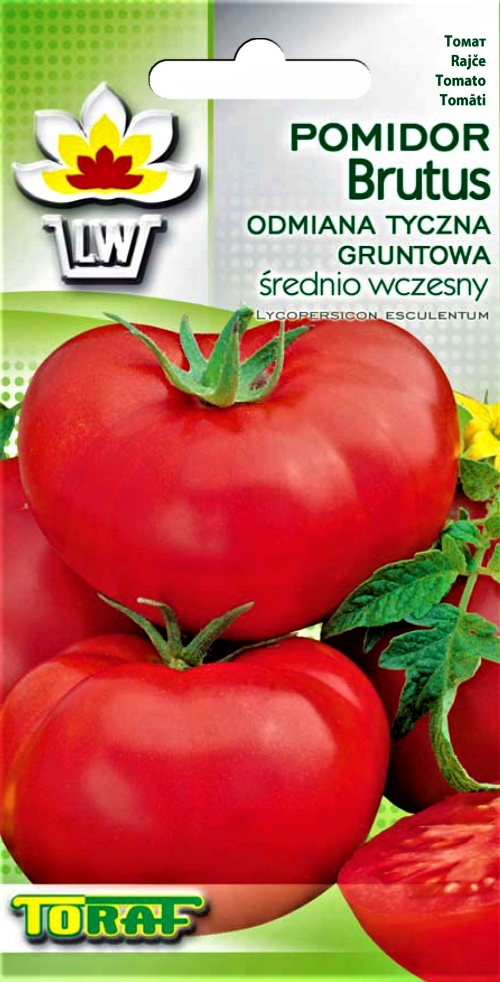 Valgomieji pomidorai Brutus (lot. Lycopersicon esculentum) Sėklų 0,5g