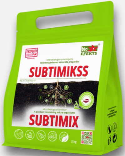 SUBTIMIKSS-mikroorganizmai Bacillus sp., Trichoderma sp,