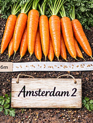 Valgomosios morkos Amsterdam2, 6m juosta ( Daucus carota)
