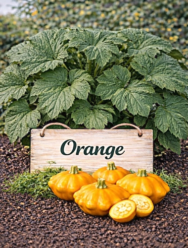 Patisonai oranžiniai 'Orange' 1g (lot. Cucurbita pepo)