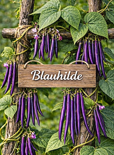 Vijoklinės daržinės pupelės (šparaginės) 'Blauhilde' 10g (Phaseolus vulgaris)