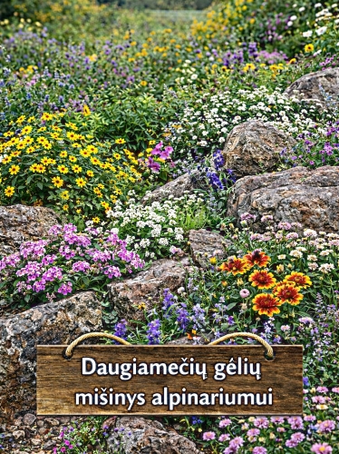 Daugiamečių gėlių mišinys alpinariumams Sėklų 1g