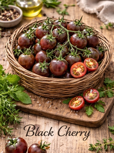 Valgomieji pomidorai 'Black Cherry' 10 sėklų (lot. Lycopersicon esculentum)