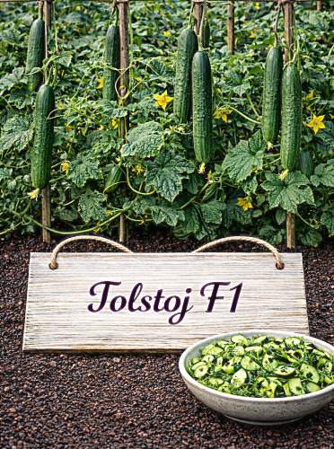 PAPRASTIEJI ILGAVAISIAI AGURKAI TOLSTOJ F1 15 sėklų (CUCUMIS SATIVUS)