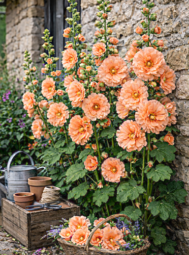 Aukštoji piliarožė (lašišinė) Sėklų 0,5g  ( Althaea rosea)