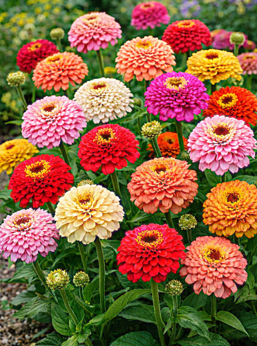Puikioji gvaizdūnė žvaigždūnžiedė, mišinys Sėklų 1g  (Zinnia elegans scabiosaeflora)