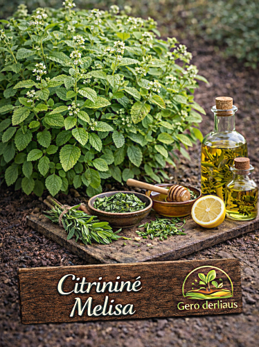 Melisa vaistinė 'Citrininė' Sėklų 0,5g (Melissa officinalis )