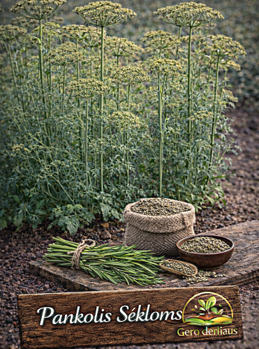 Paprastieji pankoliai vienmečiai, sėkloms  Sėklų 1g (Foeniculum vulgare)