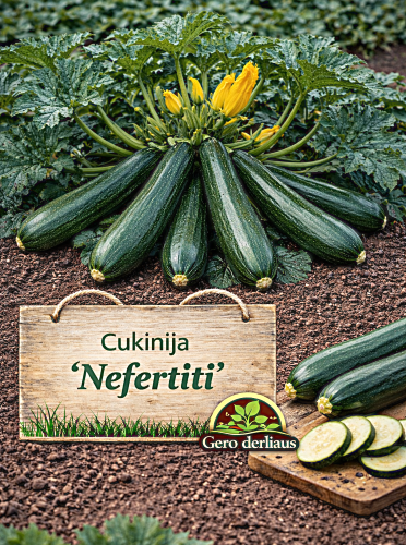 Cukinija 'Nefertiti' Sėklų 3g (Cucurbita pepeo L.)