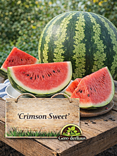 Tikrieji arbūzai 'Crimsn Sweet' Sėklų 1g(Citrullus Lanatus)