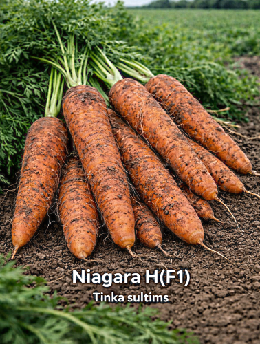 Valgomosios morkos Niagara H(F1) 600 sėklų (Daucus Carrota)