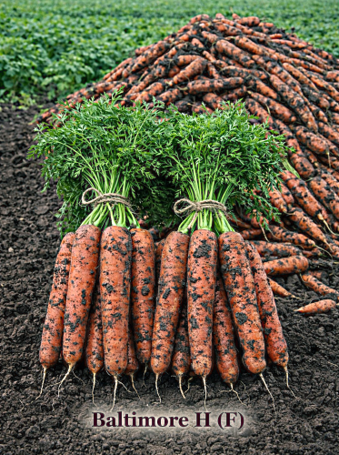 Valgomosios morkos Baltimore H(F1) 600 sėklų(Daucus carota subsp. sativus)