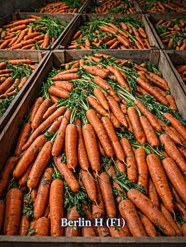 Valgomosios morkos Berlin H(F1) 600 sėklų (Daucus carota subsp. sativus)