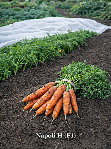 Valgomosios morkos  Napoli H(F1) 600 sėklų (Daucus carota subsp. sativus)