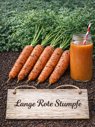 Valgomosios morkos 'Lange Rote stumpfe' 4000 sėklų  (Daucus carota subsp. sativus)