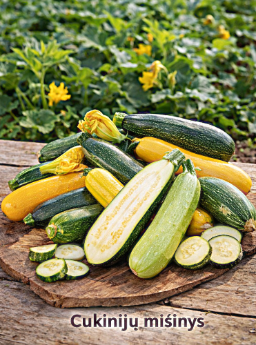 Cukinijų veislių mišinys Sėklų 3g (Cucurbita pepo )