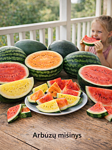 Tikrieji arbūzai mišinys Sėklų 1g (Citrullus lanatus)