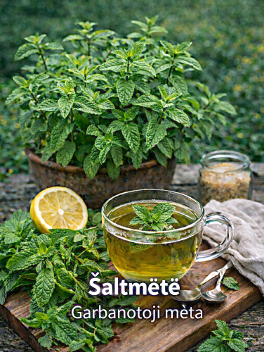 Šaltmėtės-garbanotosios mėtos Sėklų 0,1g  (lot. Mentha spicata)