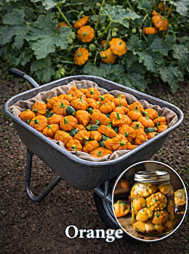 Patisonai oranžiniai 'Orange' 1g (lot. Cucurbita pepo)