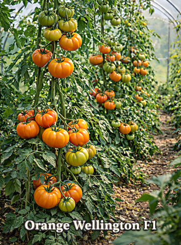 Valgomieji pomidorai Orange Wellington F15 sėklos (Solanum Lycopersicum)