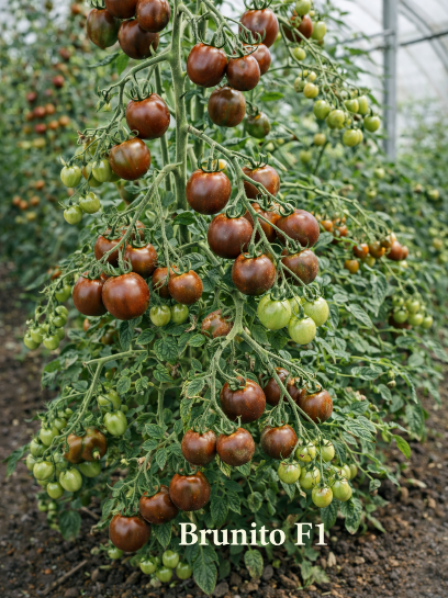 Valgomieji pomidorai Brunito F1 10 sėklų (juodi) (Solanum lycopersicum)