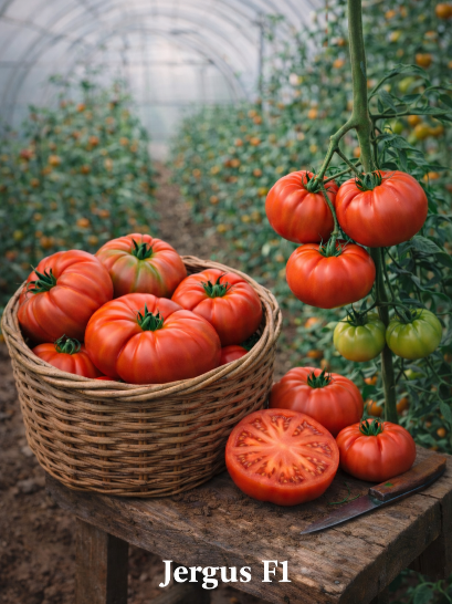 Valgomieji pomidorai Jergus F1 (lot. Lycopersicon esculentum) 45 sėklos