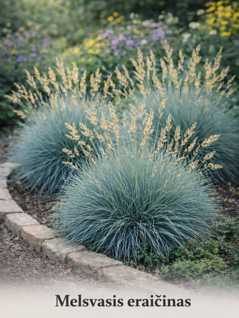 Melsvasisi eraičinas Sėklų 0,3g (FESTUCA GLAUCA)