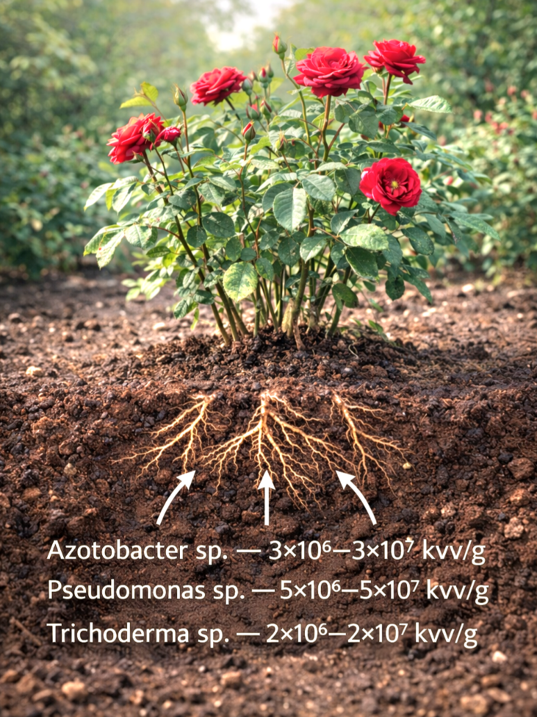 Mikroorganizmai rožių sveikatai ir imunitetui 500g