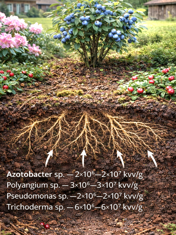 Mikroorganizmai rūgščiamėgių augalų sveikatai ir imunitetui 2kg