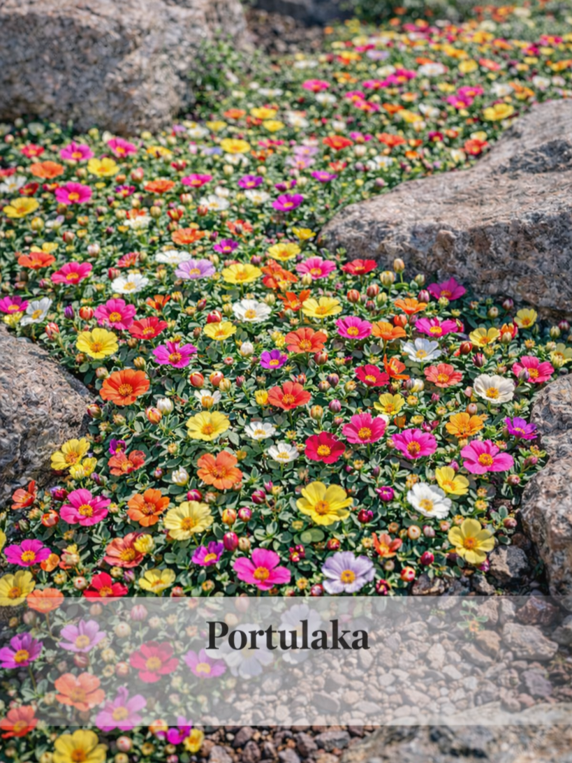 Didžiažiedė portulaka (pilnavidurė) 'Double Mix' (lot. Portulaca grandiflora)  Grįžti į asortimentą