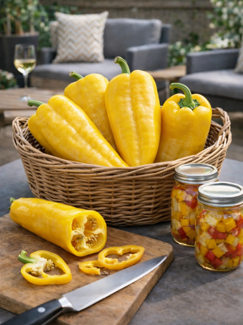 Saldžioji paprika  'Corno Giallo' Sėklų 0,5g  (Capsicum Annum)