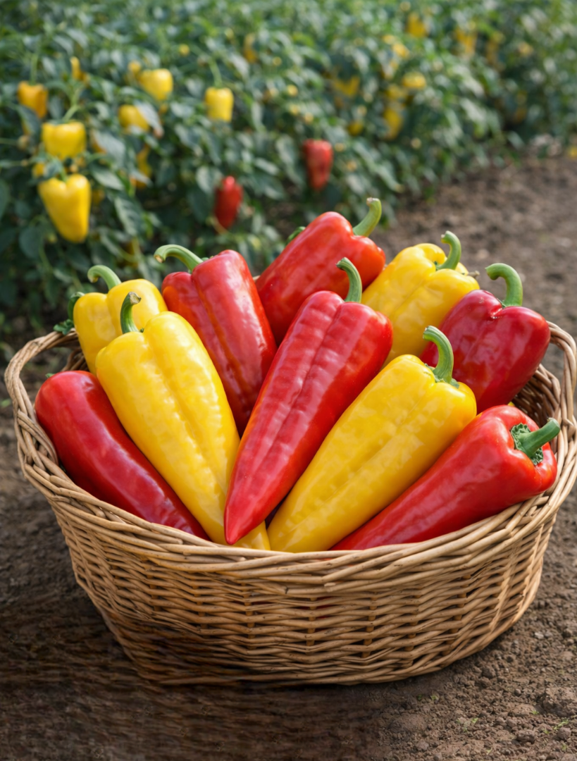 Vienametės paprikos Corno Di Toro Rosso/ Giallo (lot. Capsicum annuum)  Sėklų 0,5 g