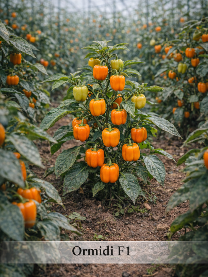 Vienmetė paprika Ormidi F1 5 sėklos (capsicum Annuum)