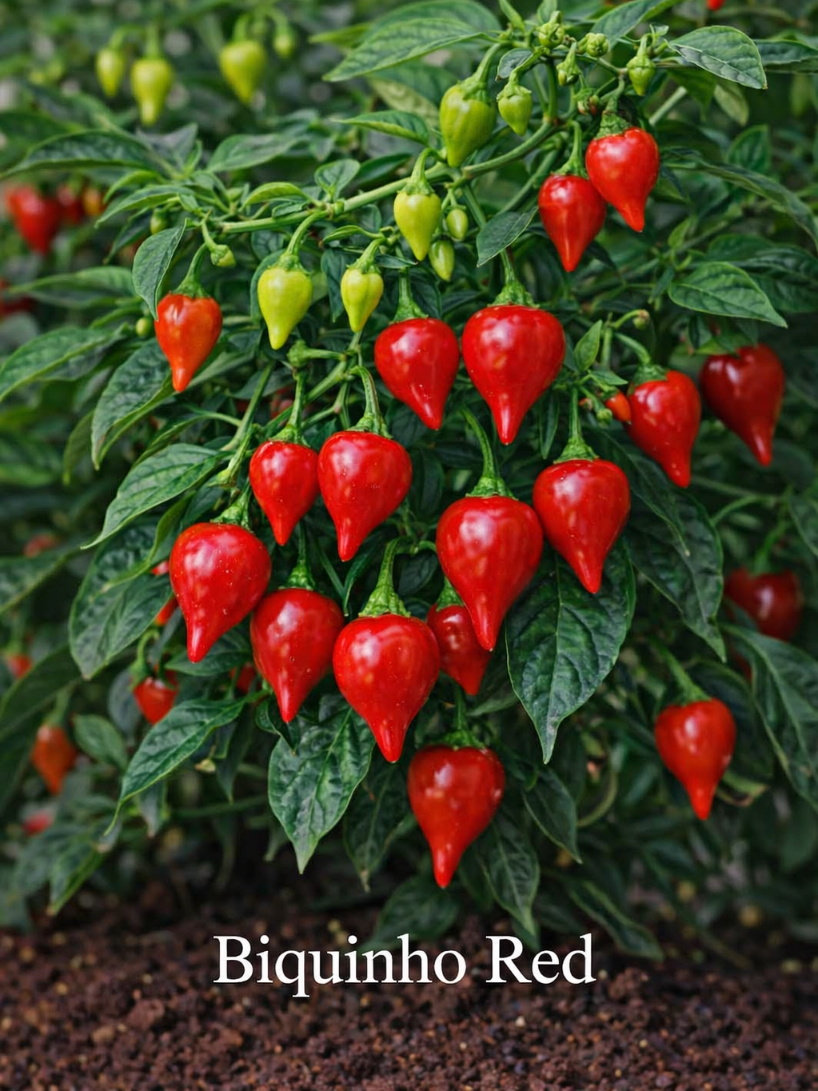 Datulinė paprika "Biquinho Red"(labai švelni) 10 sėklų (Capsicum chinense)