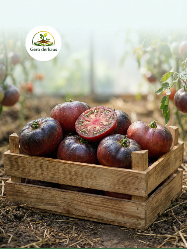 Valgomieji pomidorai 'Tshornij Prinz' 10 sėklų (Solanum lycopersicum)