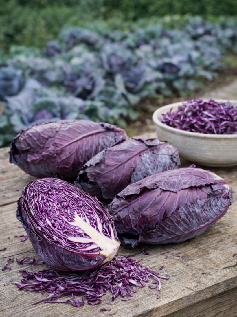 RAUDONIEJI GŪŽINIAI KOPŪSTAI 'KALIBOS' 200 sėklų (Brassica oleracea var. capitatal. f. Rubra)