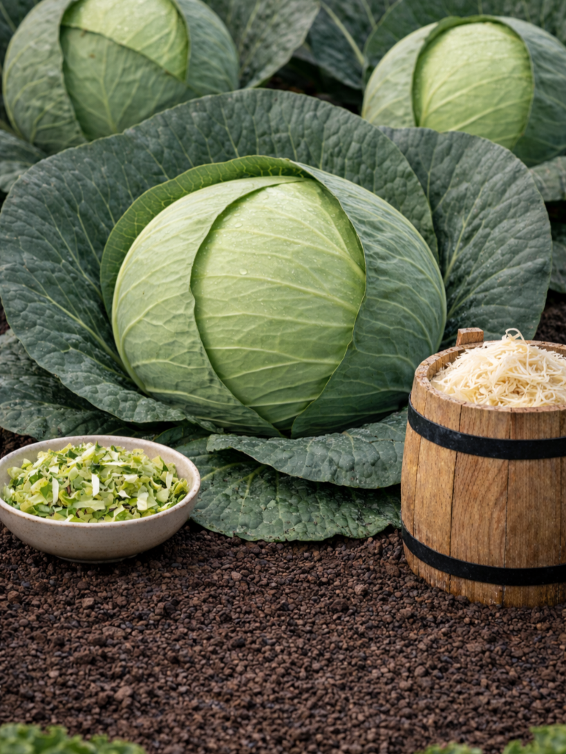 Baltieji gūžiniai kopūstai 'Kamienna Glowa' 480 sėklų (Brassica oleracea convar. capitata var. alba)