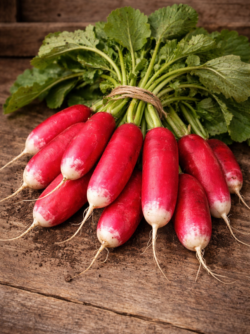 Valgomieji ridikėliai 'De Dix-Huit Jours' 390 sėklų (18-ka dienų) (Raphanus sativus)