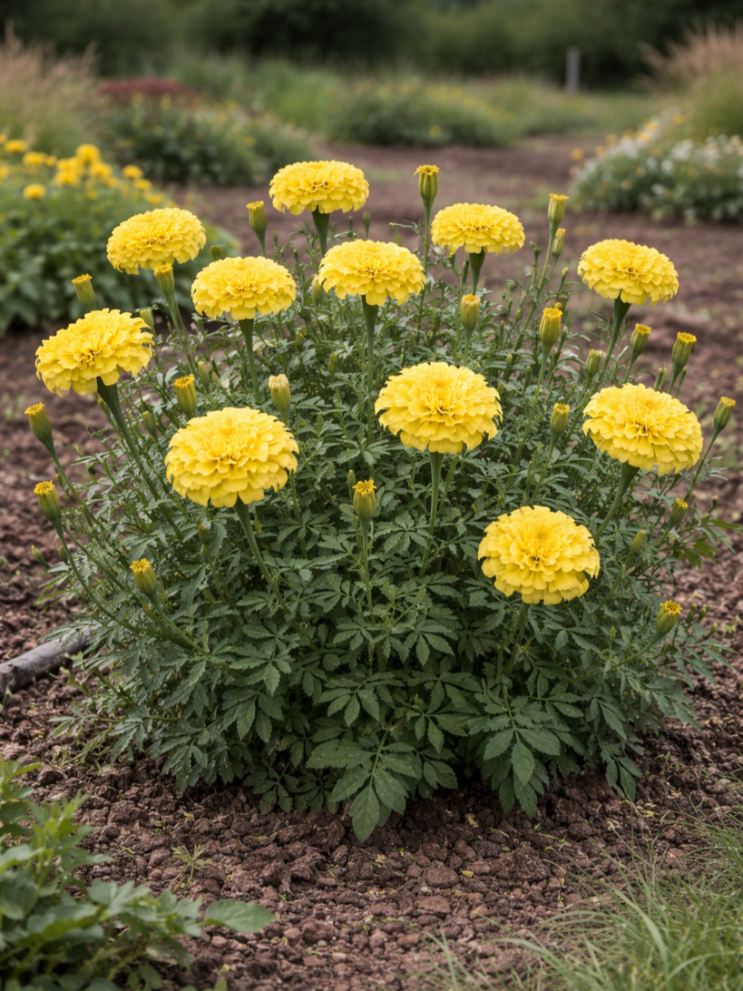 Gvazdikinis serentis 'Gypsy Sunshine' Sėklė 1g (Tagetes patula nana)