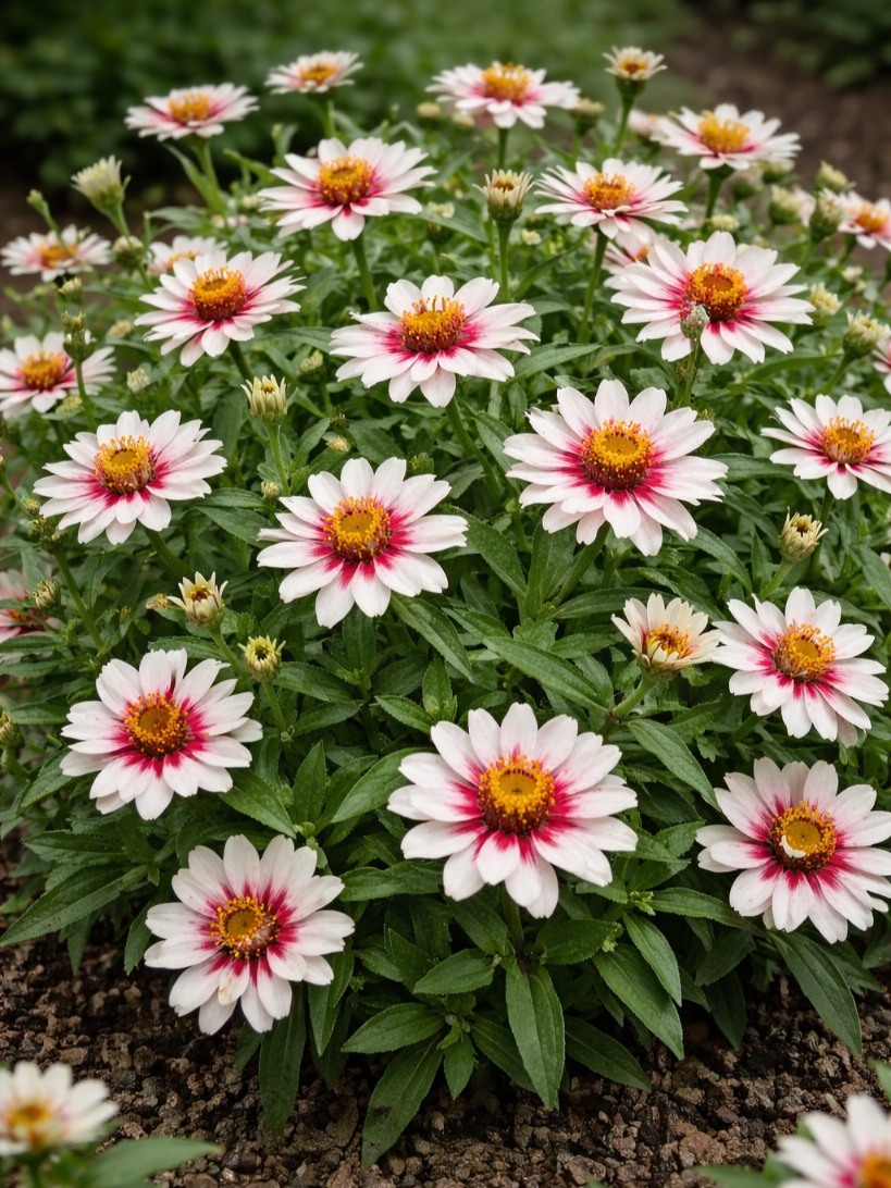 Žemaūgė merilendo gvaizdūnė Zahara Starling Rose  (Zinnia marylandica), 10s