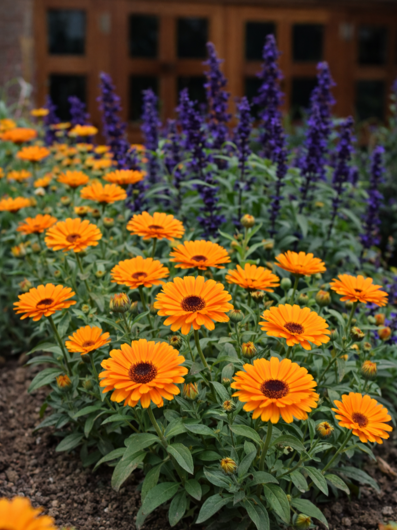 Žėmaūgė siauralapė gvaizdūnė  "Star Gold (Zinnia angustifolia)  10 sėklų