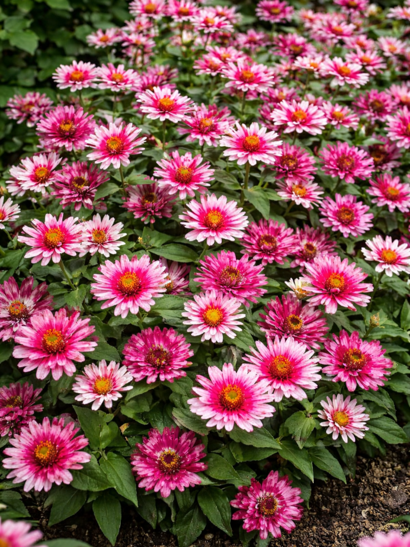 Žemaūgė siauralapė gvaizdūnė Cherry bicolor F1 (Zinnia angustifolia)  10 sėklų