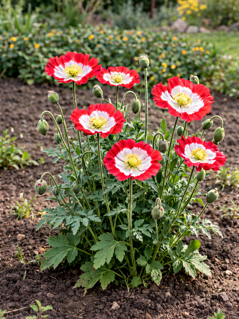 Daržinė aguona 'Danish Flag' Sėklų 0,5g (Papaver somniferum'