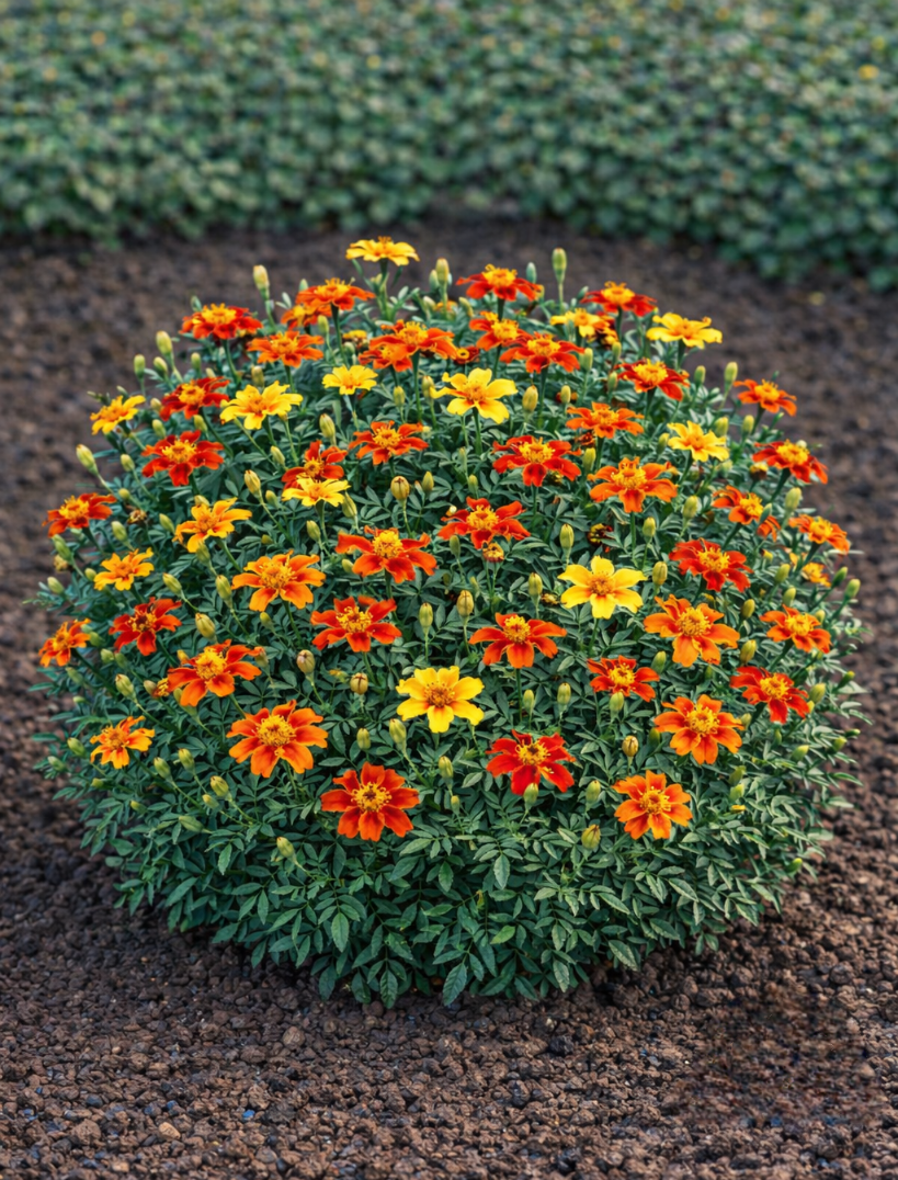 Smulkiažiedžiai serenčiai 'Stafire Mix' Sėklų 0,5g (lot. Tagetes tenuifolia)