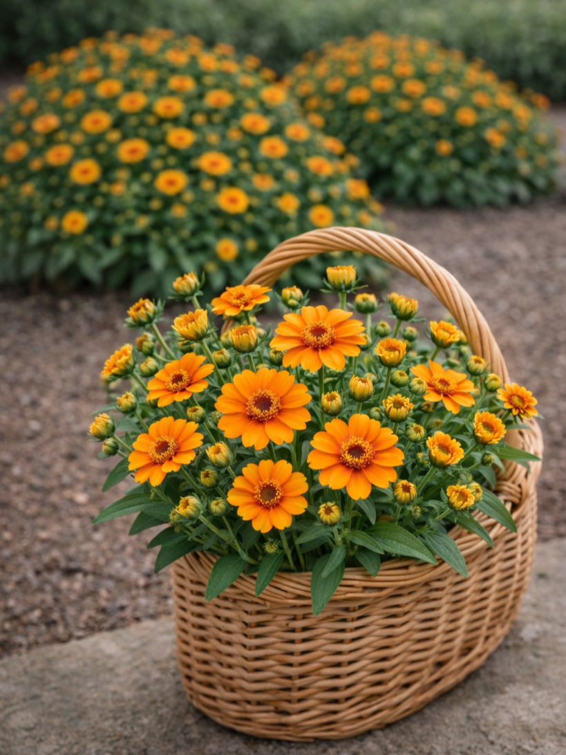 Žėmaūgė siauralapė gvaizdūnė  "Star Gold (Zinnia angustifolia)  10 sėklų