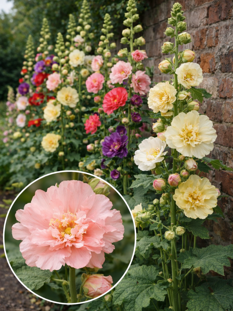 Piliarožės aukštosios  'Summer  Carniva'l mišinys Sėklų 0,5g (Althaea rosea)
