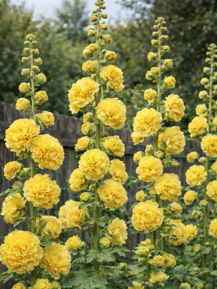 Aukštoji piliarožė (geltona) (Althaea rosea) Sėklų 0,5g