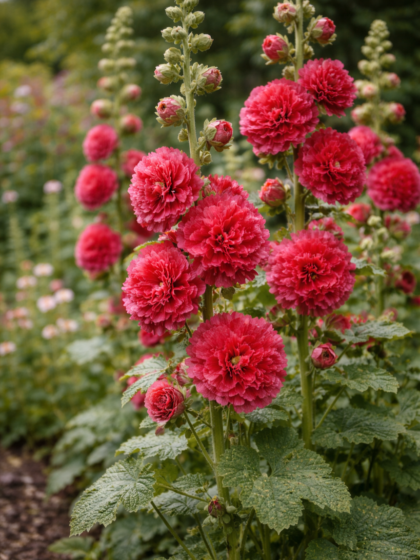 Aukštoji piliarožė (raudona) (Althaea rosea) Sėklų 0,5g